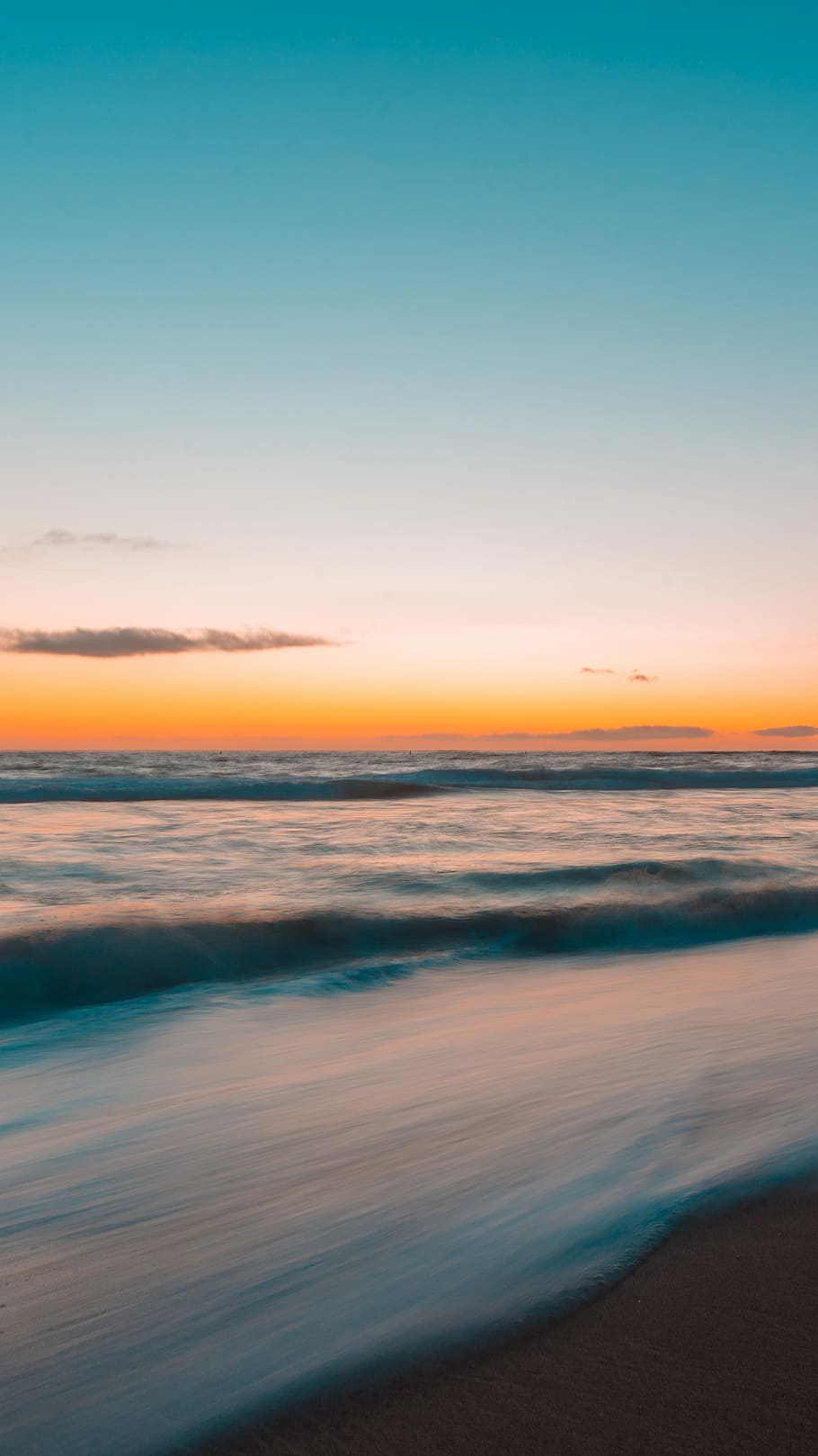 landscape photography of water waves, photo of beach during daytime HD wallpaper