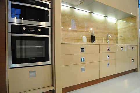 Kitchen, Modular, Modern, domestic kitchen, indoors, domestic room HD wallpaper