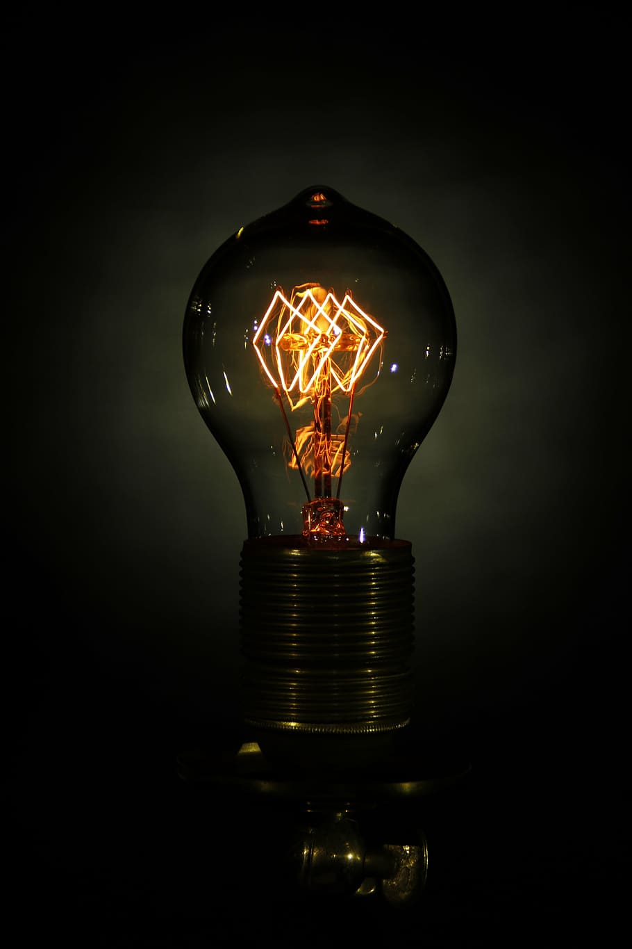 halogen bulb, disappearing, edison, electricity, light, lamp, HD wallpaper