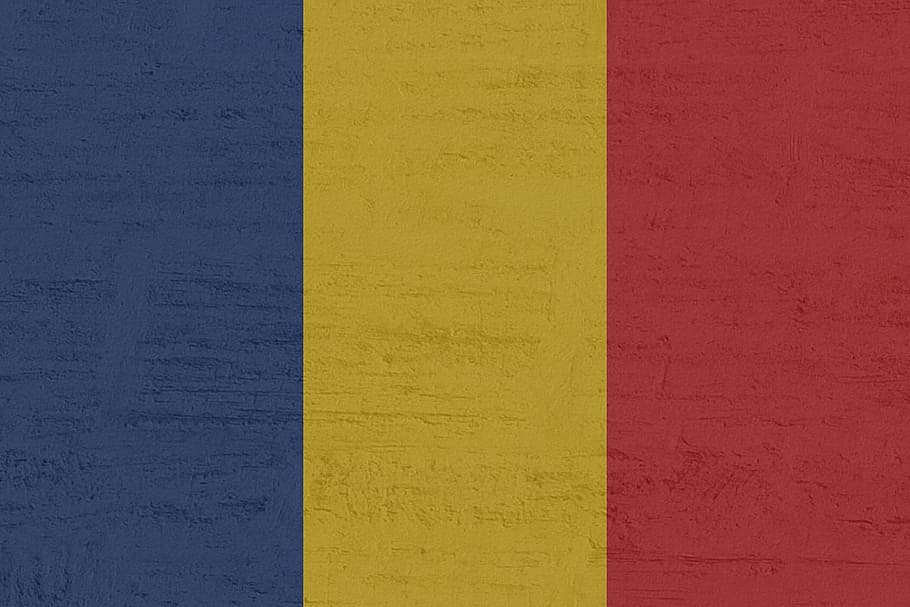 romania, flag, yellow, built structure, architecture, wall - building feature HD wallpaper