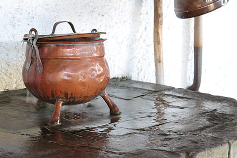 pot, cook, kitchen, eat, heating, cooking pot, bring to a boil HD wallpaper