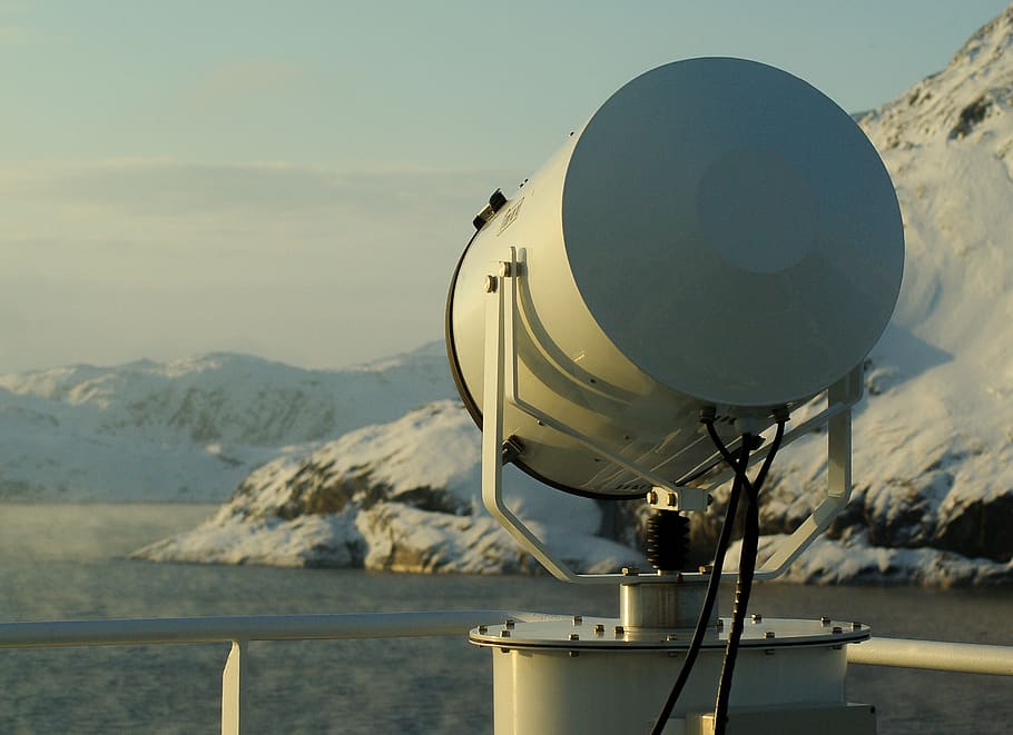 projector, lighting, spot, mountain, no people, sky, nature HD wallpaper