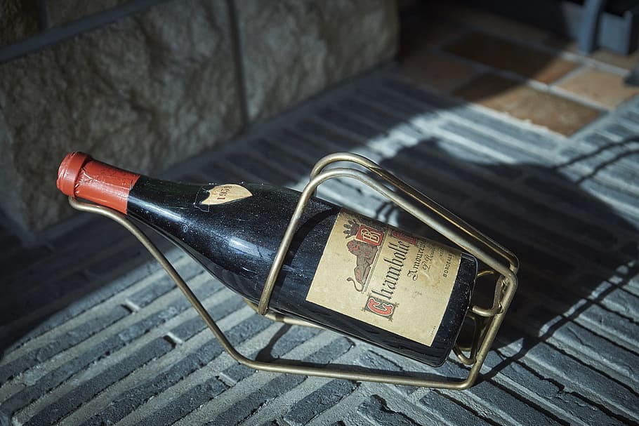 wine bottle, old, red wine, communication, no people, focus on foreground HD wallpaper