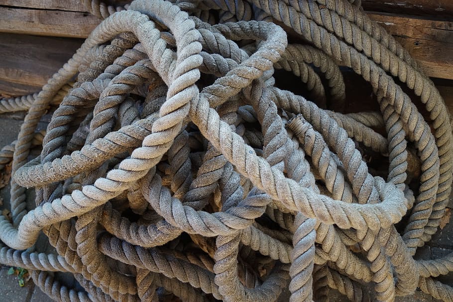 Rope, Dew, Old, Festival, containing, secure, fix, nautical Vessel, HD wallpaper