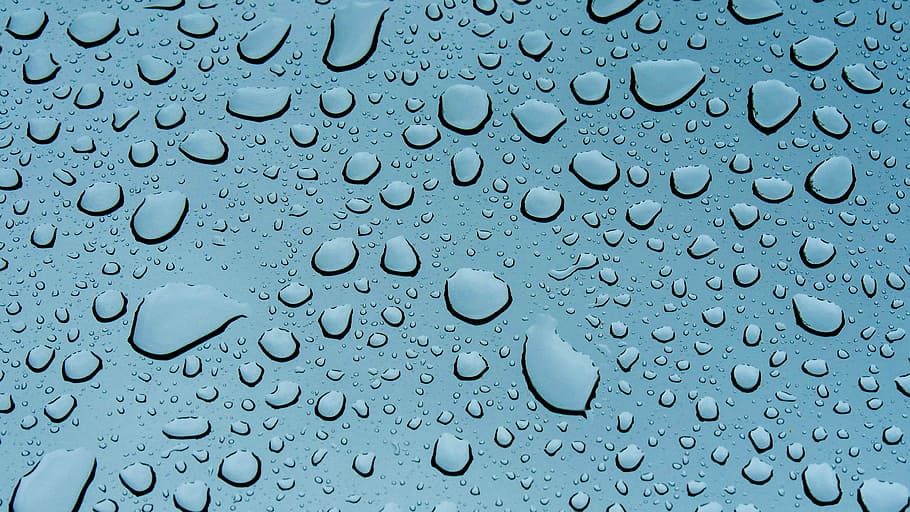 Rain Drops, photo of glass window with dew drops, raindrop, wet HD wallpaper