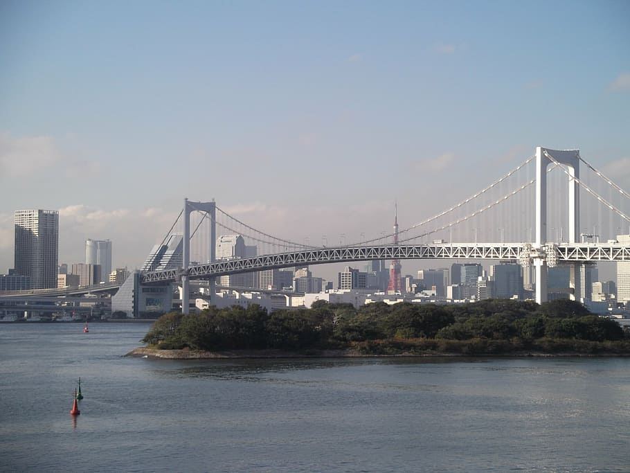 bridge, tokyo, built structure, architecture, transportation HD wallpaper