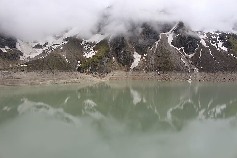 mountain, lake, reflection, austria, water, landscape, environment HD wallpaper
