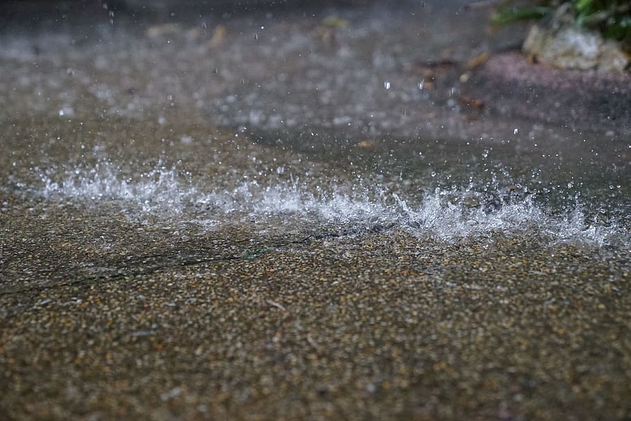 rain drops, pelting, abstract, background, decorative, pattern HD wallpaper