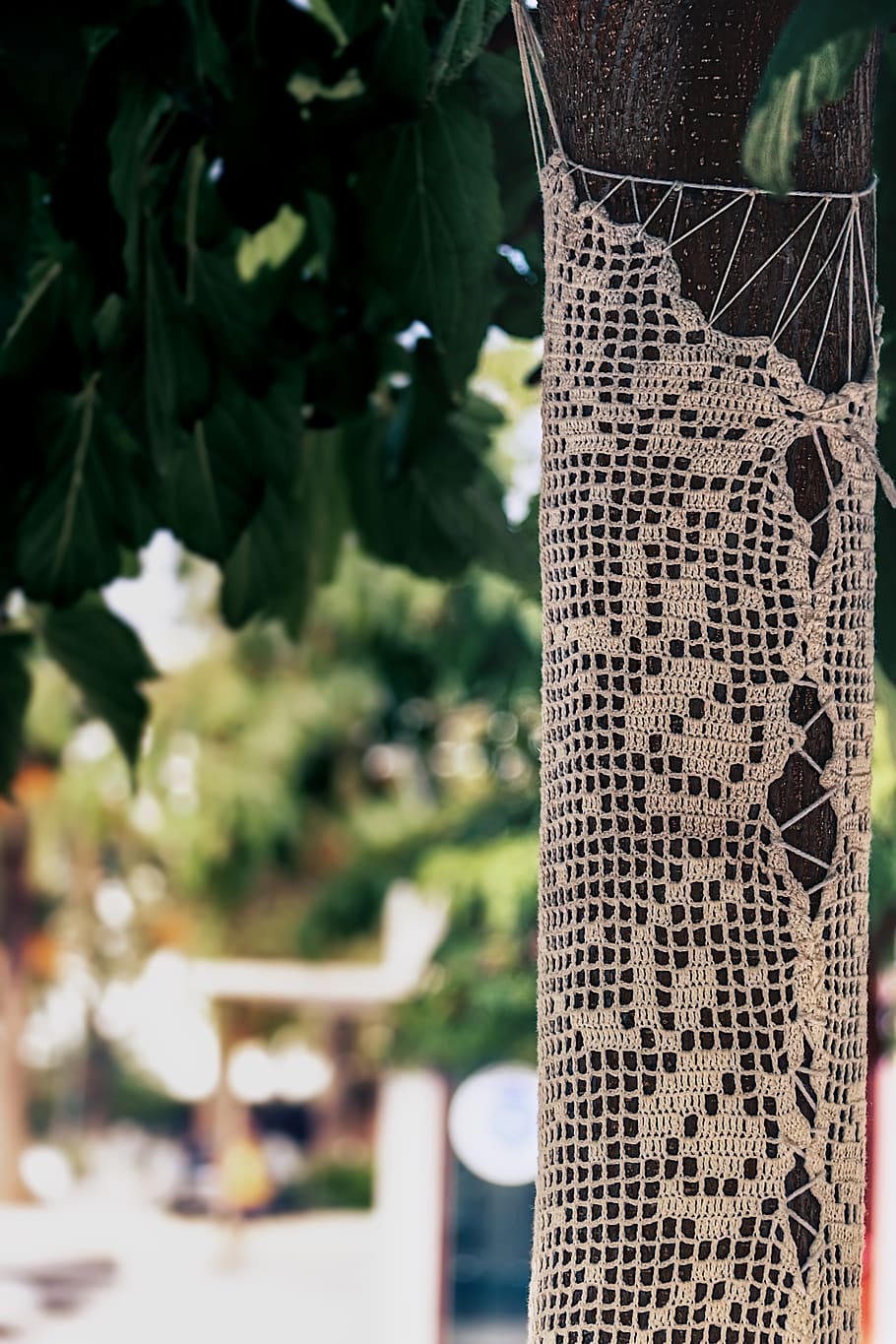 crochet, nature, desktop, pattern, tree, style, outdoors, decoration HD wallpaper