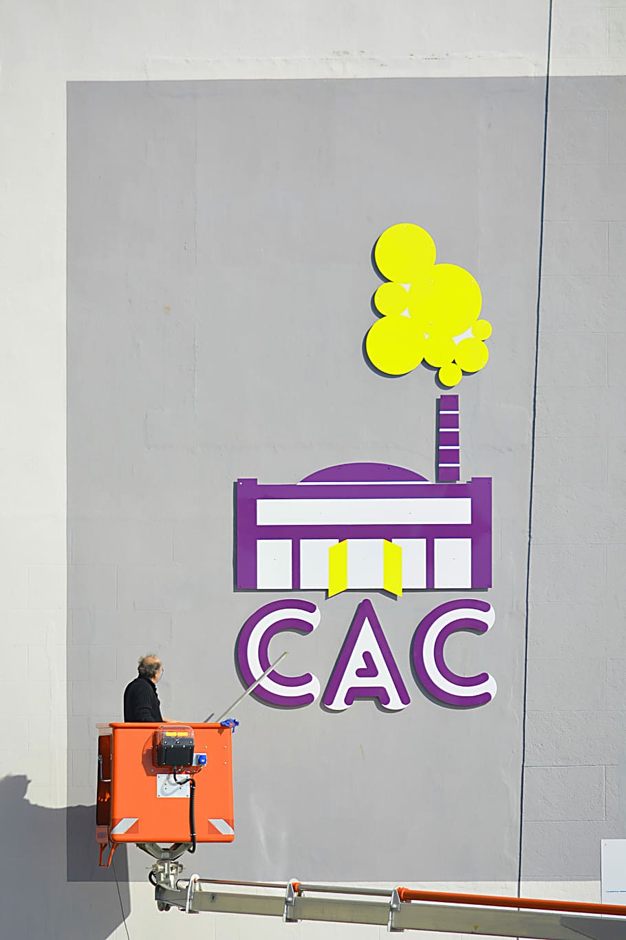 Facade, Worker, Nacelle, Wall, city, painting, urban, fresco HD wallpaper