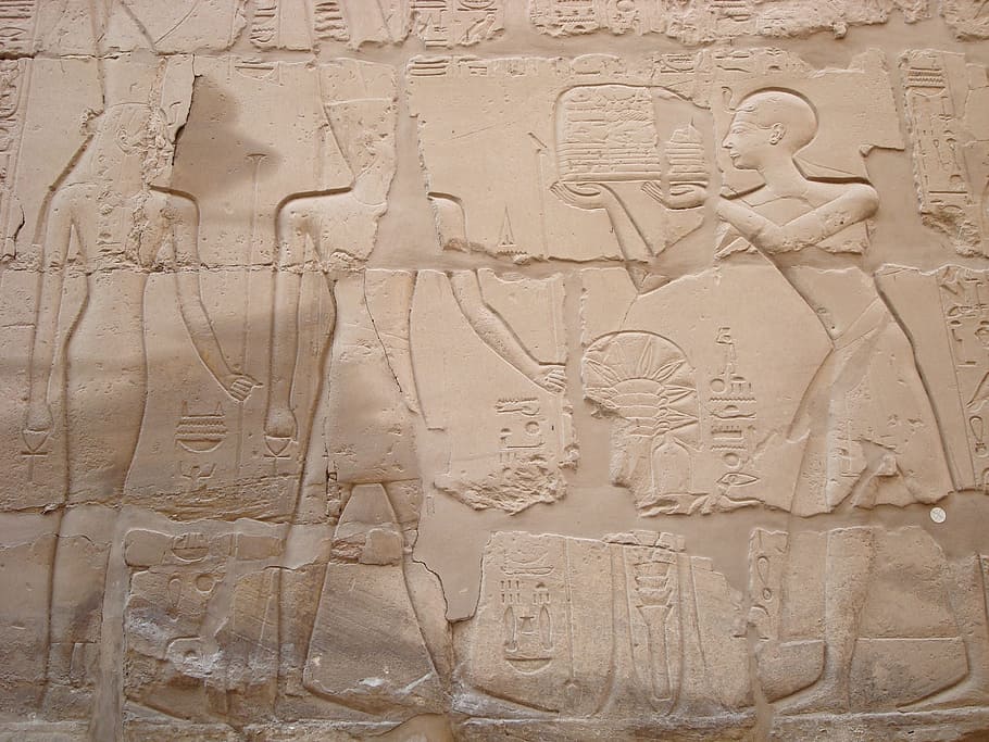 Karnak, Egypt, Temple, Stone, Stone, Carving, hieroglyphe, no people HD wallpaper
