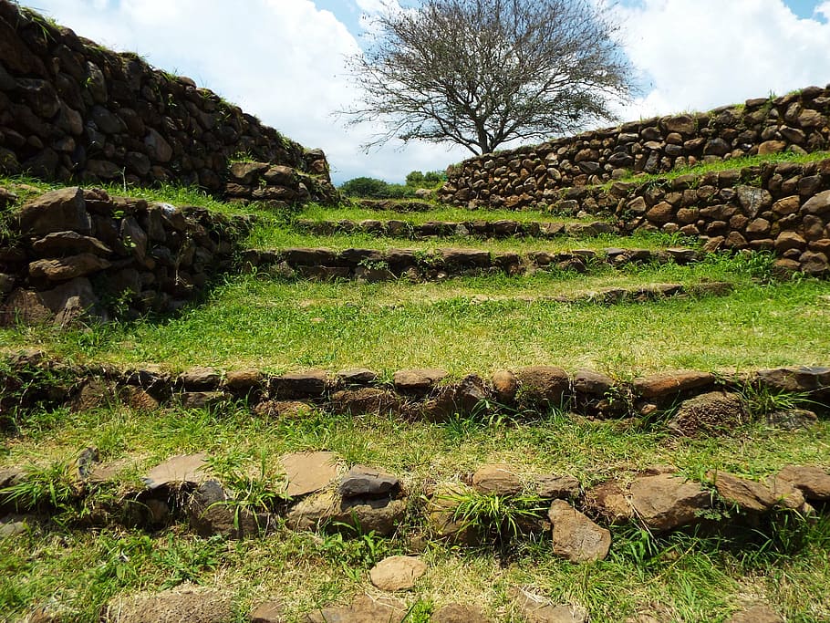 landscape, ruins, old, ancient, architecture, stone, history HD wallpaper