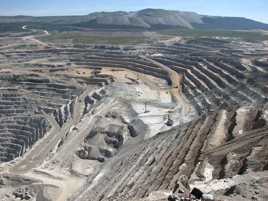 Mining, Mine, Copper, industry, quarry, mountain, outdoors