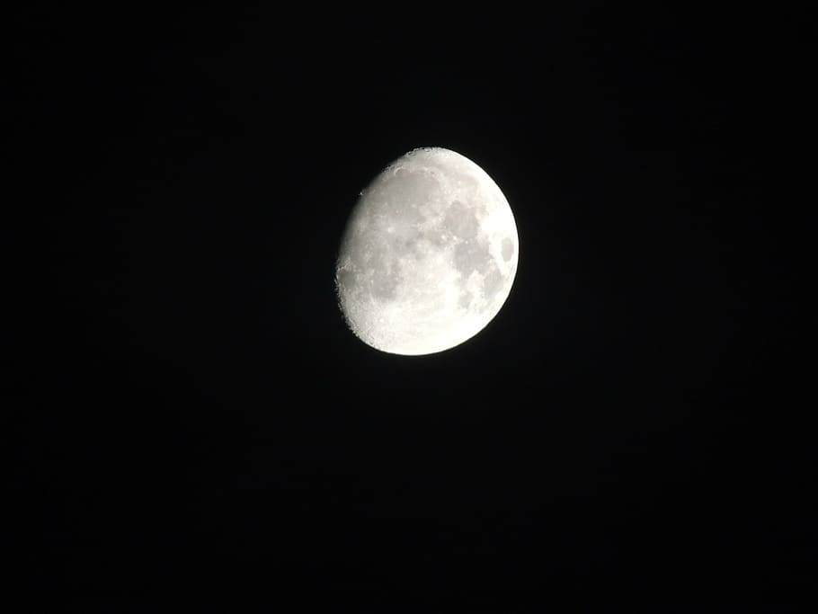 moon, space, night, crescent, light, astronomy, sky, beauty in nature HD wallpaper
