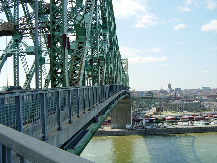 View from the Jacques-Cartier Bridge in Montreal, Quebec, Canada, HD wallpaper