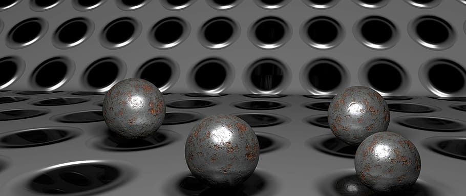 background, ball, steel, stainless, iron, metal, rusty, material HD wallpaper