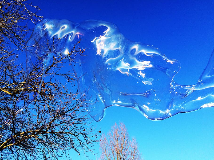 soap bubble, huge, colorful, large, wabbelig, iridescent, soapy water HD wallpaper