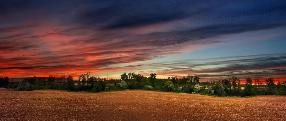 clouds, sky, nature, landscape, cloud - sky, sunset, environment HD wallpaper