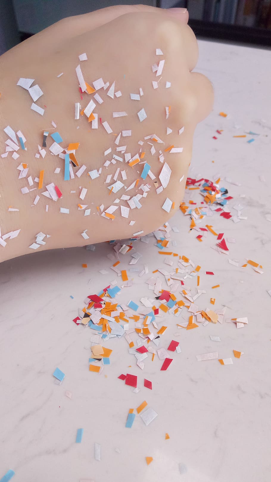 color, label, hand, how much, multi colored, confetti, indoors HD wallpaper