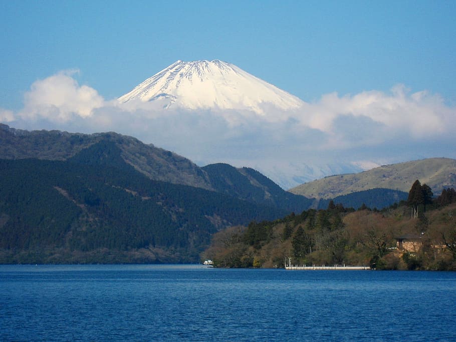 Lake Ashi, Mt Fuji, Kanagawa, Japan, kanagawa japan, mountain
