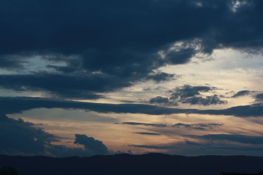 sky, blue, clouds, storm, blue sky clouds, blue sky background HD wallpaper
