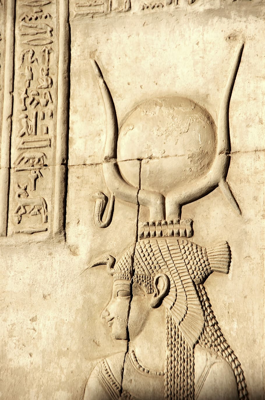Egyptian script on wall, aswan, philae, temple, goddess, isis, HD wallpaper