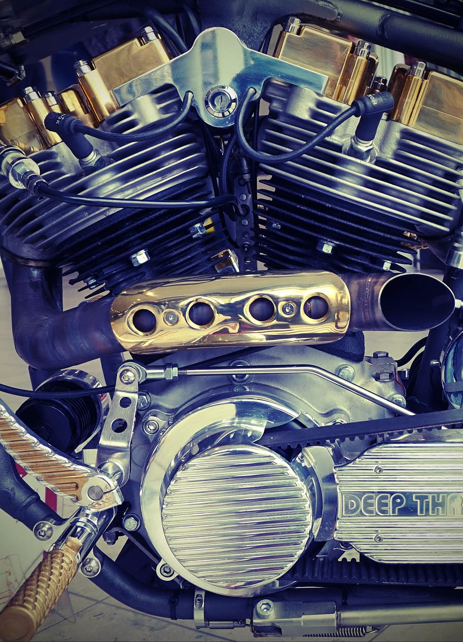 technology, usa, chrome, steel, engine, engineering, equipment HD wallpaper
