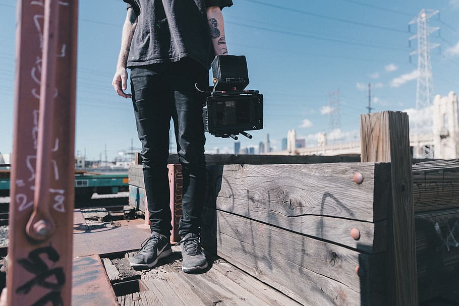 people, man, guy, camera, alone, photo, lens, photographer HD wallpaper