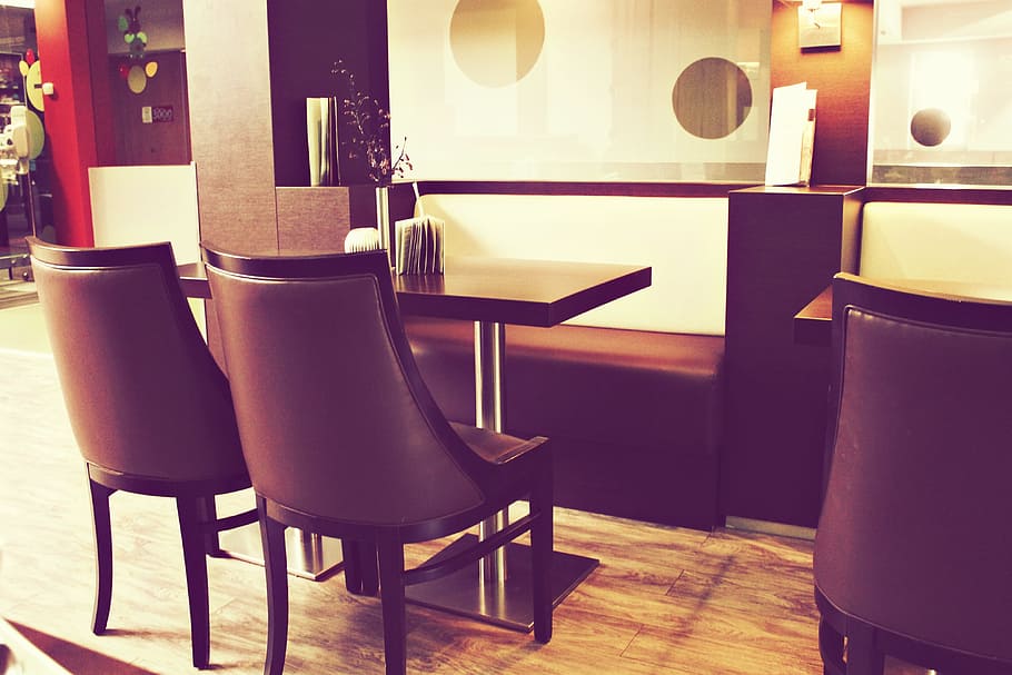 Kitchen, Canteen, Dining Room, Table, modern, equipment, mood HD wallpaper