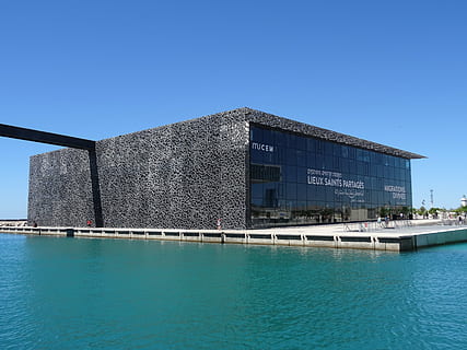 marseille, mucem, museum, architecture, water, built structure HD wallpaper