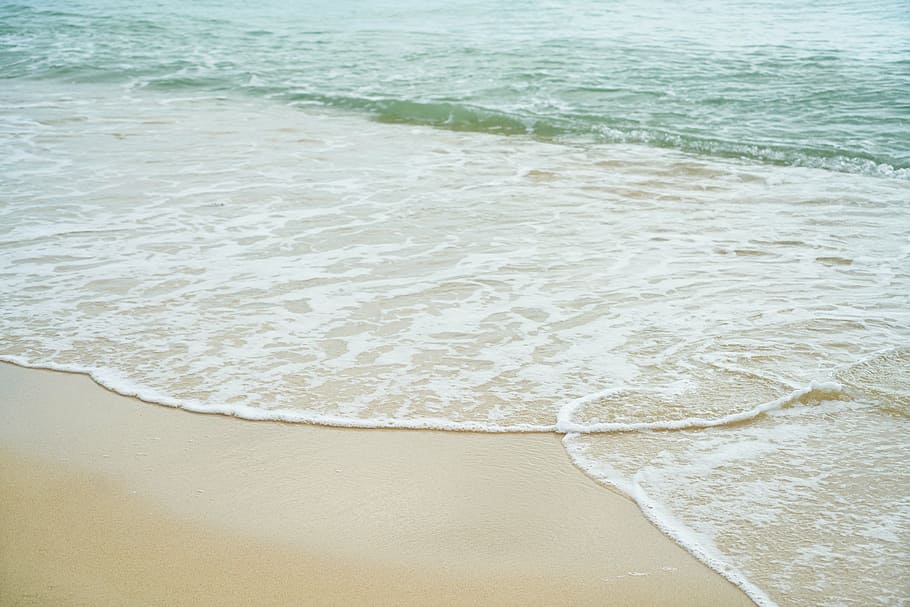 beach shore, see, sand, summer, nature, ocean, landscape, tropical HD wallpaper