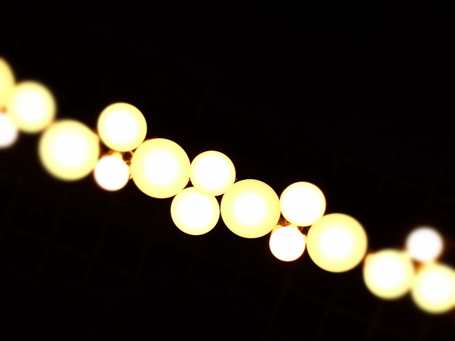 bokeh light, abstract, art, blur, bright, color, dark, decoration HD wallpaper