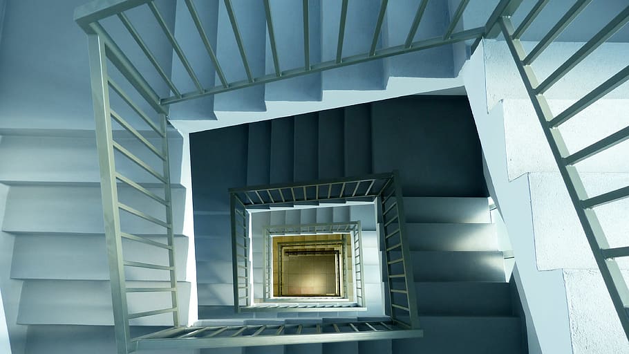 modern, architecture, window, under the roof, glass, stairs HD wallpaper