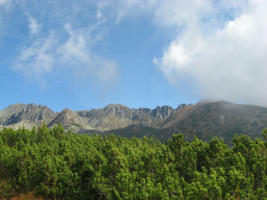 sky, clouds, mountains, landscape, glomerulus, the sun, cloud cover HD wallpaper
