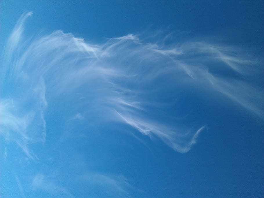 clouds, blue sky, angelic, cloud - sky, beauty in nature, low angle view HD wallpaper