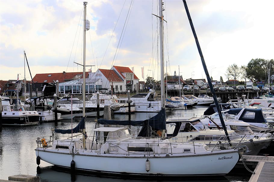 yerseke, holland, port, fishing, fishing boat, zeeland, vacations, HD wallpaper