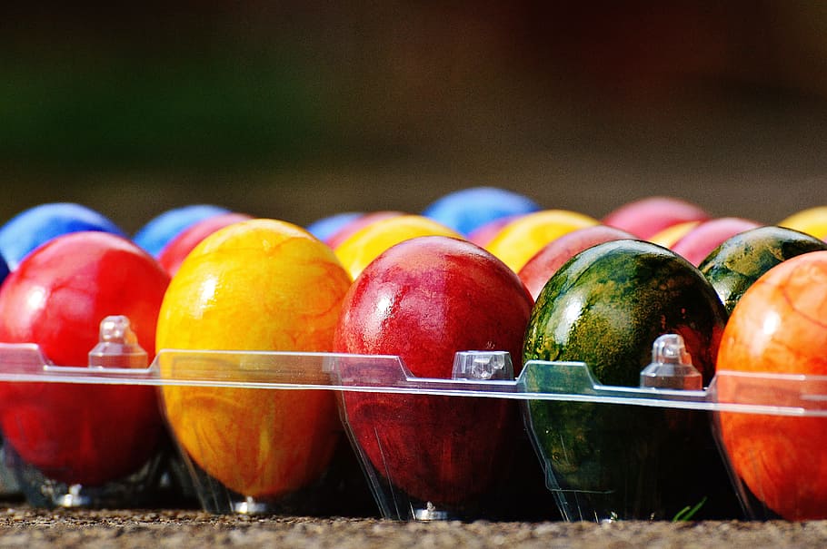 easter, easter eggs, colorful, happy easter, colored, food and drink HD wallpaper