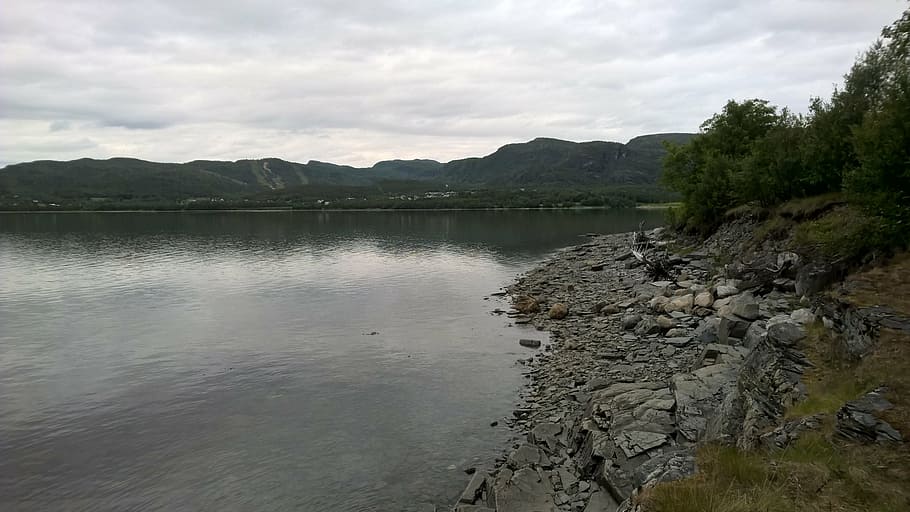 sea, stone, landscape, beach, mountains, rocks, the stones HD wallpaper