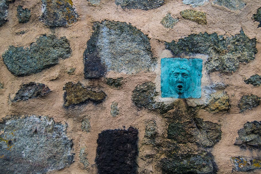 wall, stone, rock, stone wall, rustic, romanesque, solid, no people HD wallpaper