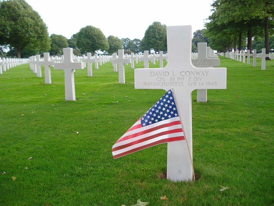 margraten, grave, second world war, flag, cemetery, patriotism HD wallpaper