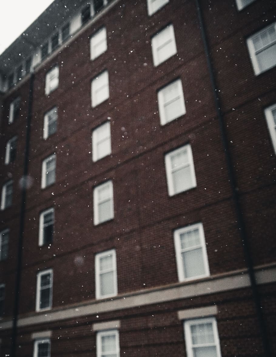 Brown and White Concrete Building, architecture, blur, close -up HD wallpaper
