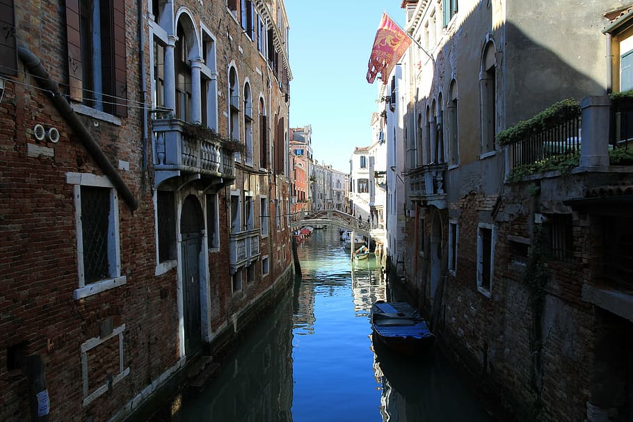 venezia, water, passages, canal, venice - Italy, architecture HD wallpaper
