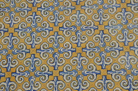 Tile, Wall, Tableau, Mosaic, Decoration, flower, valencia, spain HD wallpaper