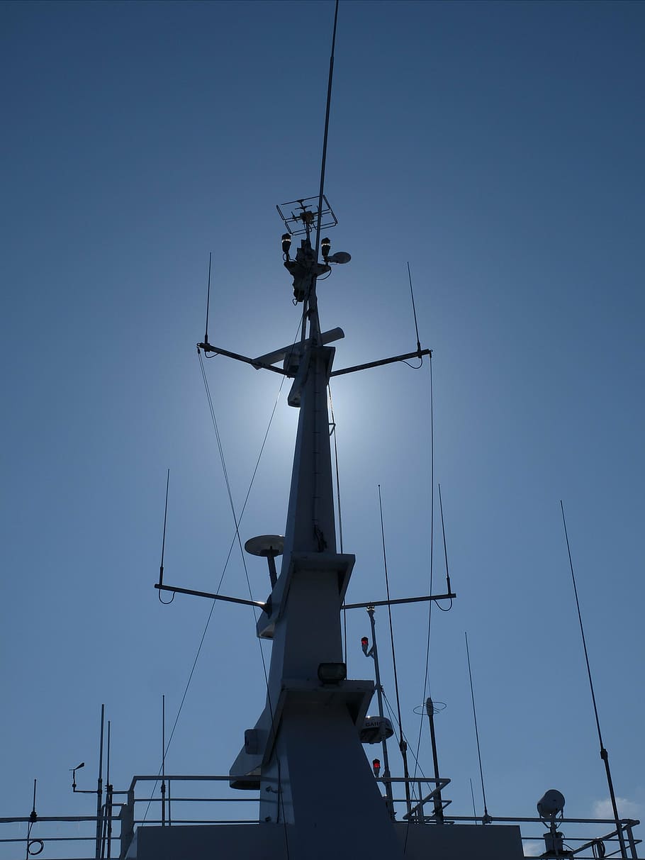 ship, mast, sky, nature, low angle view, nautical vessel, clear sky HD wallpaper