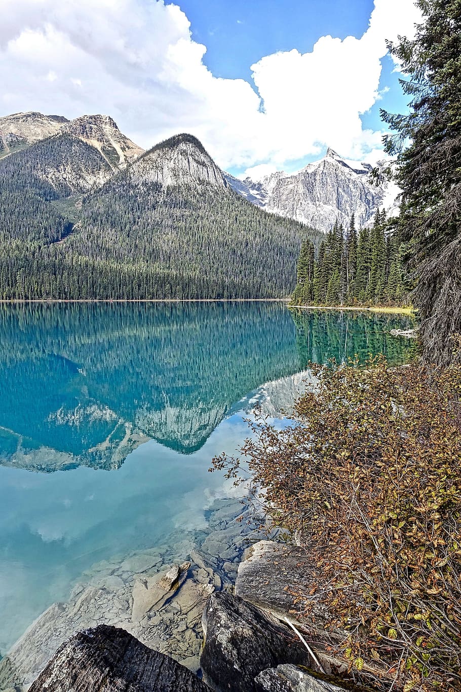 Lake, Scenery, Reflection, Landscape, mountain, tranquil, panorama HD wallpaper