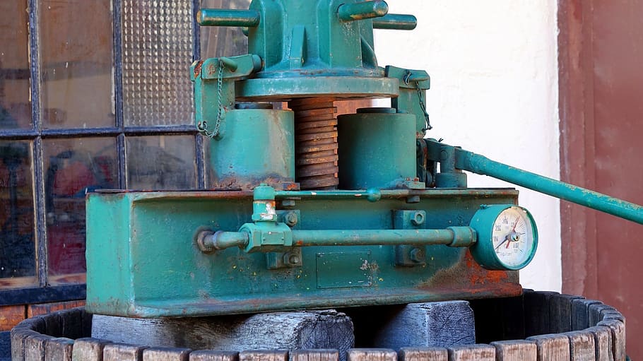 wine press, old, obsolete, most, metal, industry, no people HD wallpaper