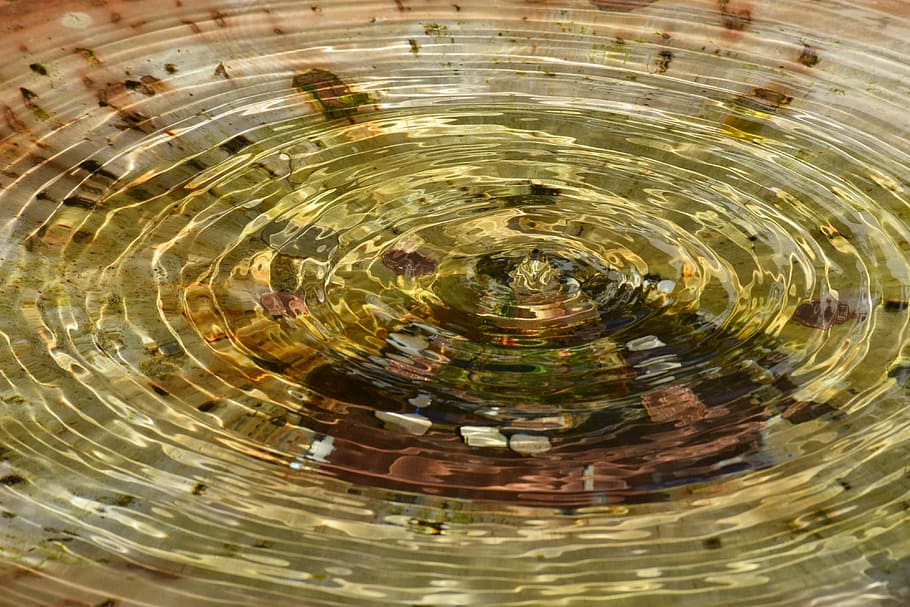 Fountain, Wave, Water, Clear, Background, water feature, relaxation HD wallpaper