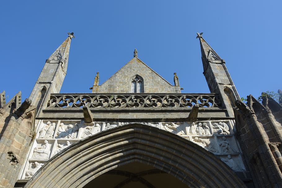 cathedral, dol-de-bretagne, architecture, monument, religious monuments, HD wallpaper