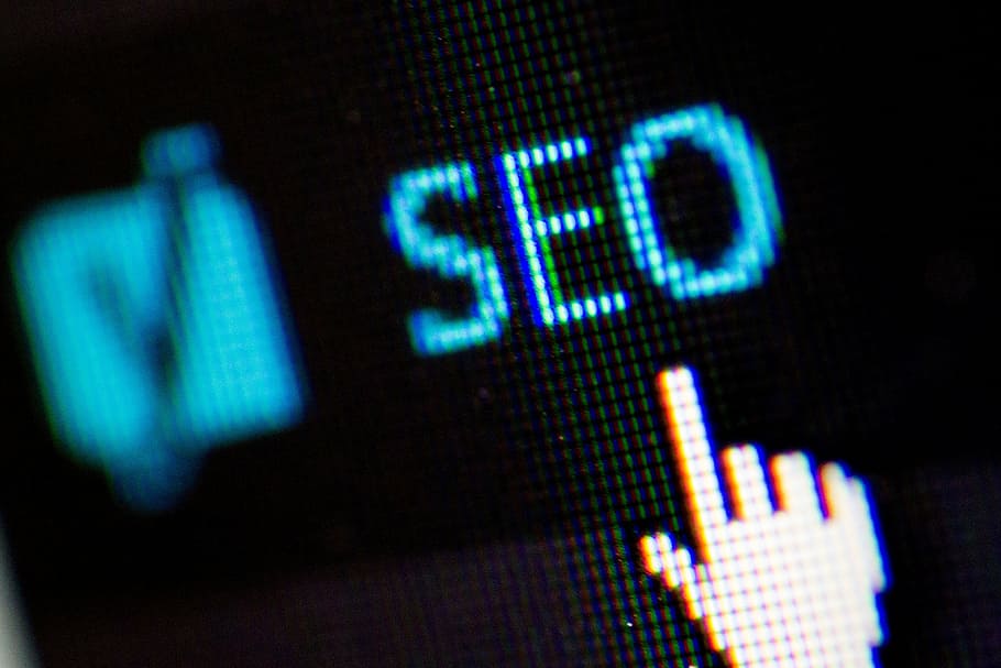 blue SEO tetx, search engine, search engine optimization, computer, HD wallpaper