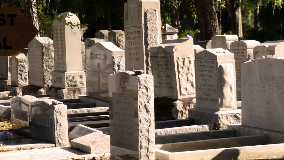 Jewish, Grave Stone, Israel, Memorial, savannah, georgia, bonaventure